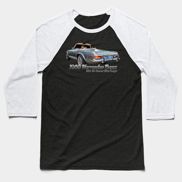 1969 Mercedes Benz 280 SL Convertible Coupe Baseball T-Shirt by Gestalt Imagery